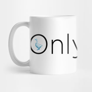 OnlyGeese (Black Letter Logo) Mug